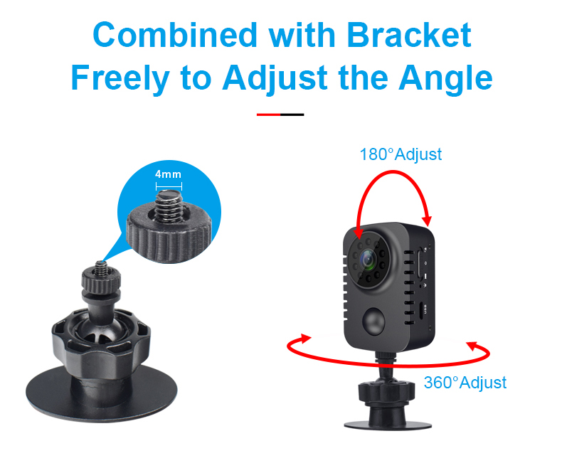 mini camera MD20 adjustable angle