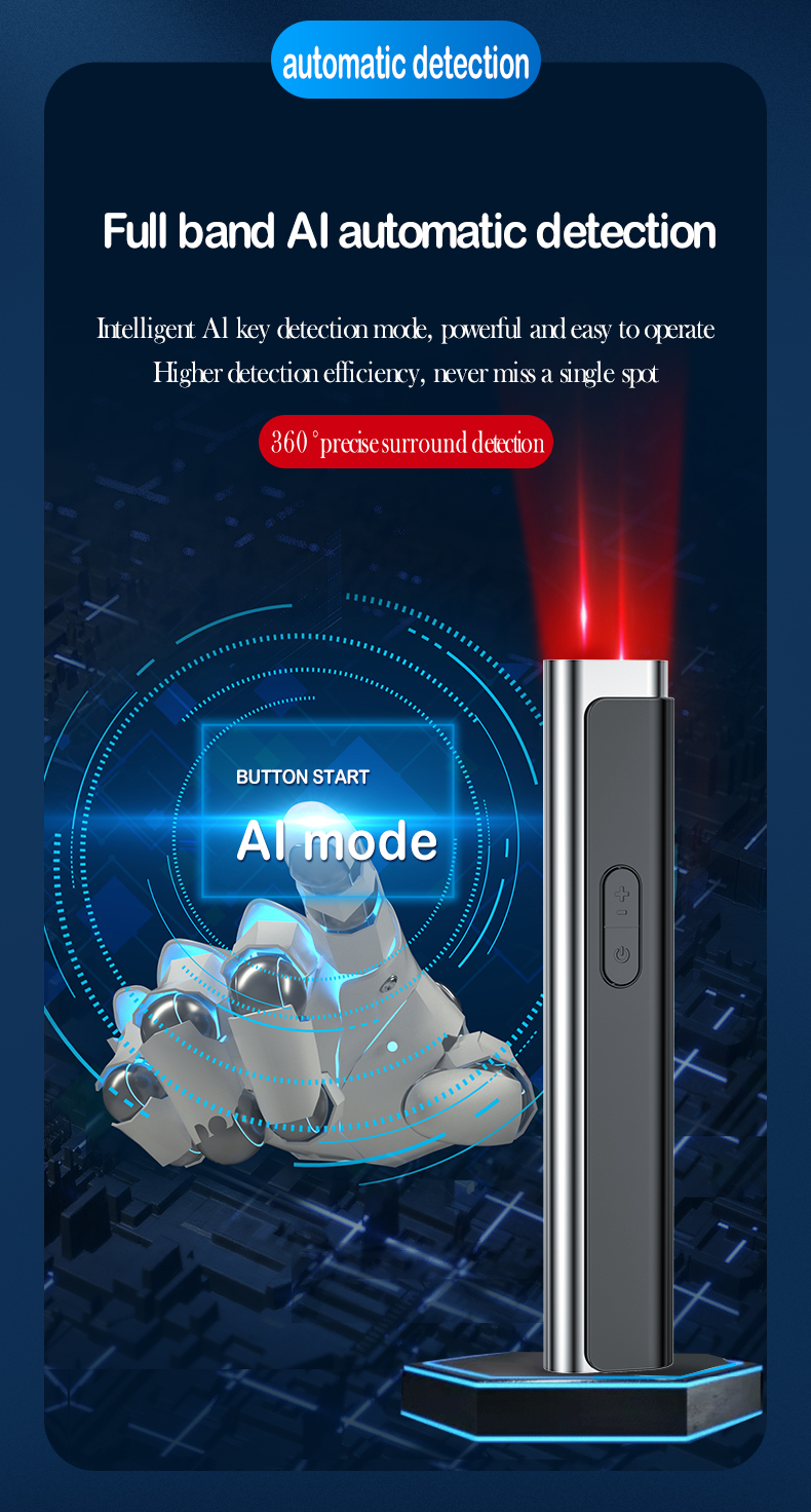 WT camera detector – multi-mode anti-spy device front view