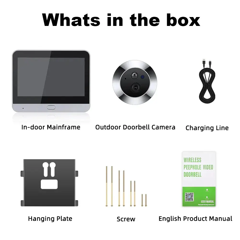 smart peephole door camera