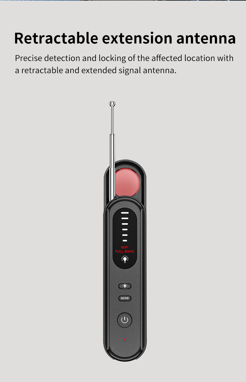 spy camera detector front view