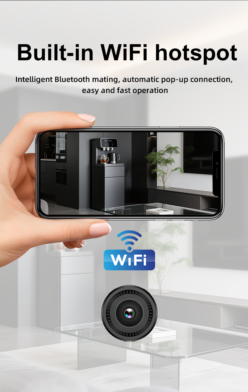 Mini security camera with wifi connection