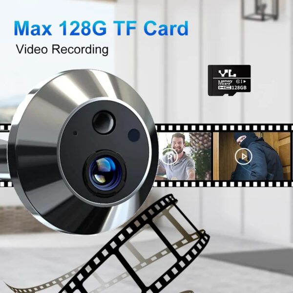 smart door eye camera supports 128g