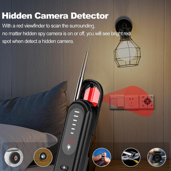 find hidden cameras with our spy camera detector